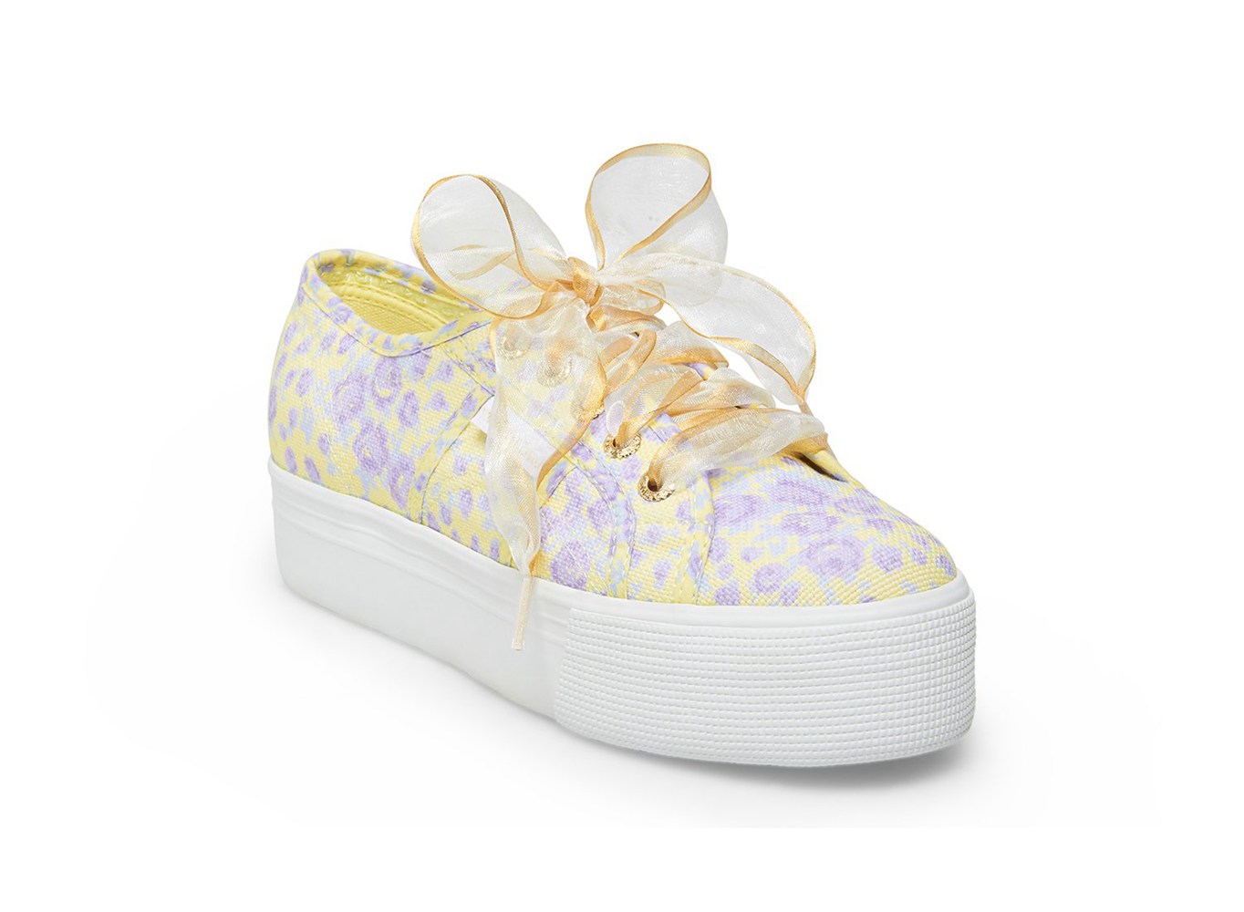 Superga Plataforma Mujer Moradas/Amarillo/Blancas - 2790 Fancotbindingsw - 213468HWR